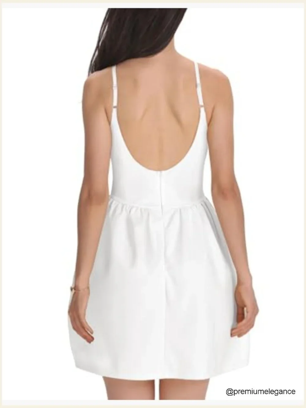 Spaghetti Strap Backless Mini Dress A-Line Cocktail Party Casual - Picture 4 of 6